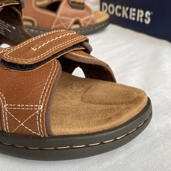Dockers Men’s NewPage Casual 2 Strap Sandals Sz 11 in Rust - Picture 15 of 16